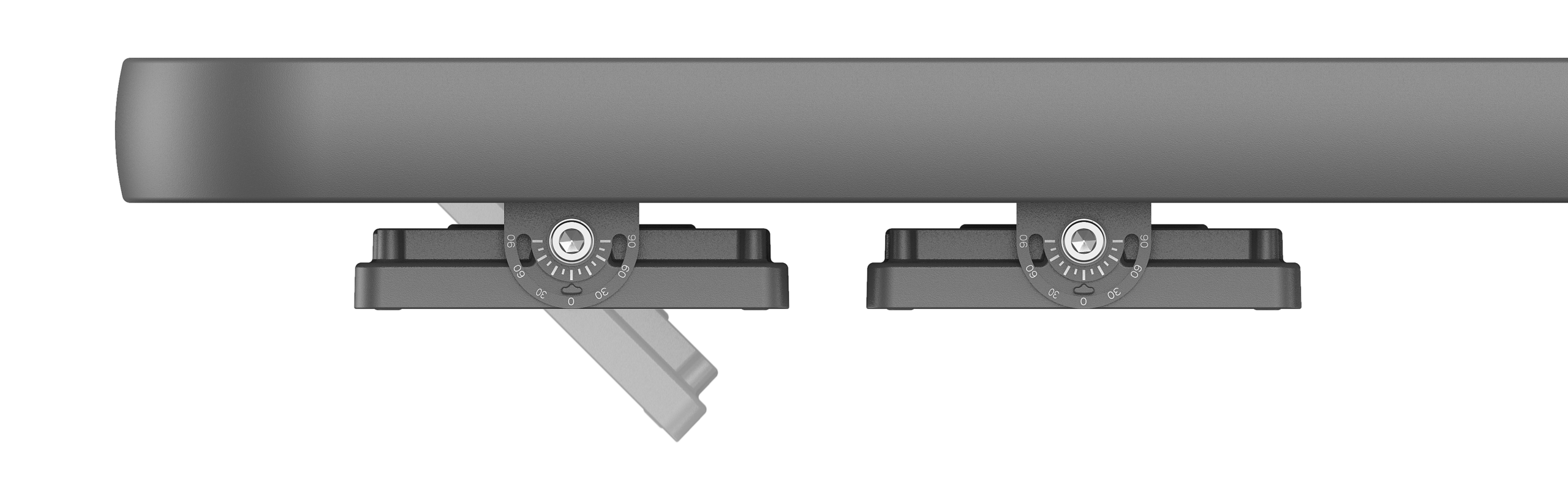 Side view of the LTA01 mounting assembly