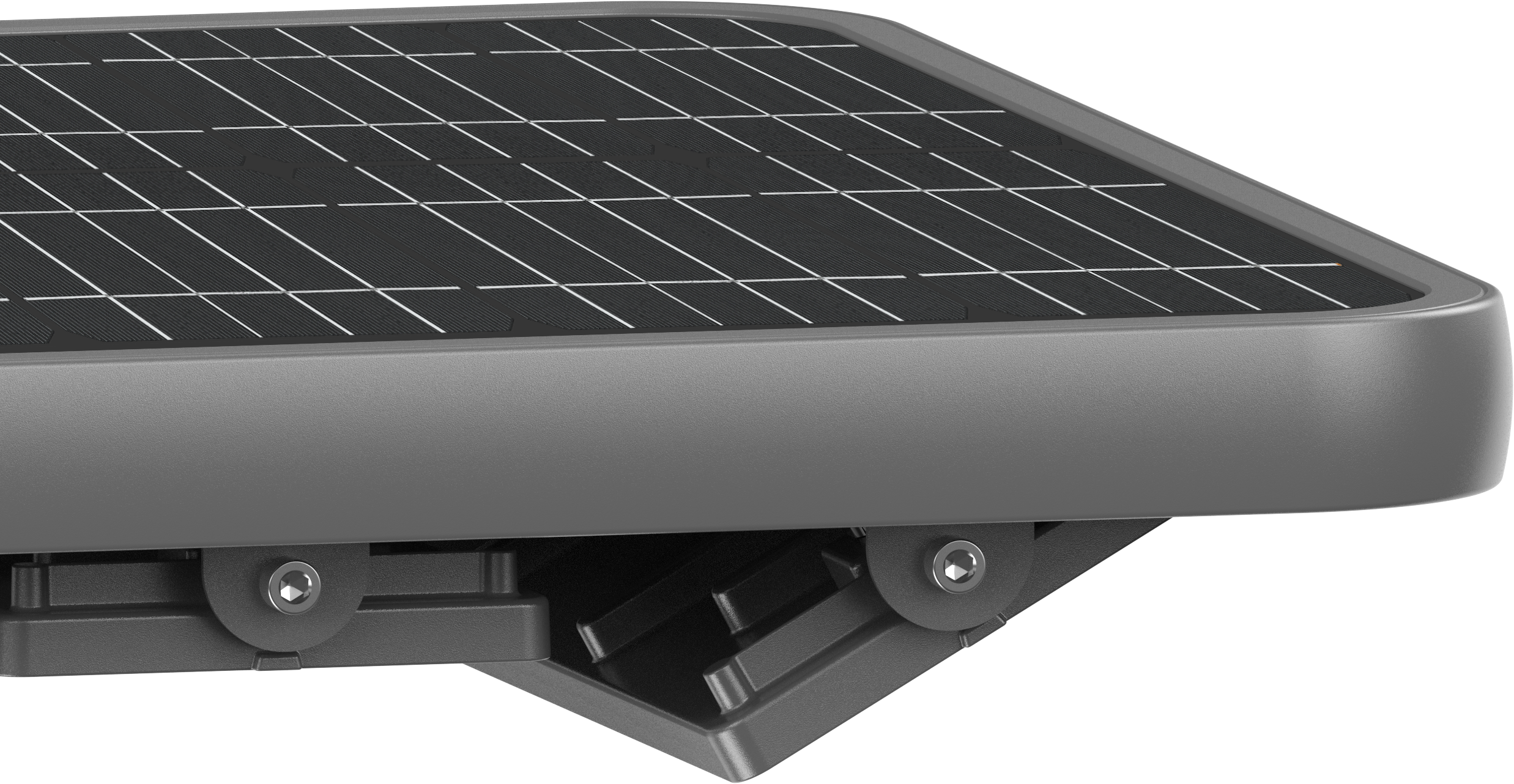 Close-up of the solar panel on the LTA01 fitting