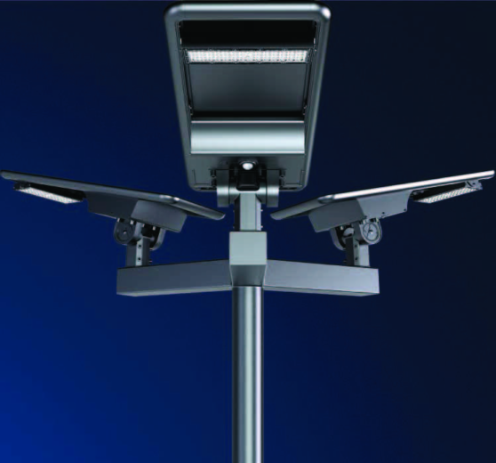 LTA multi-head solar lighting configuration