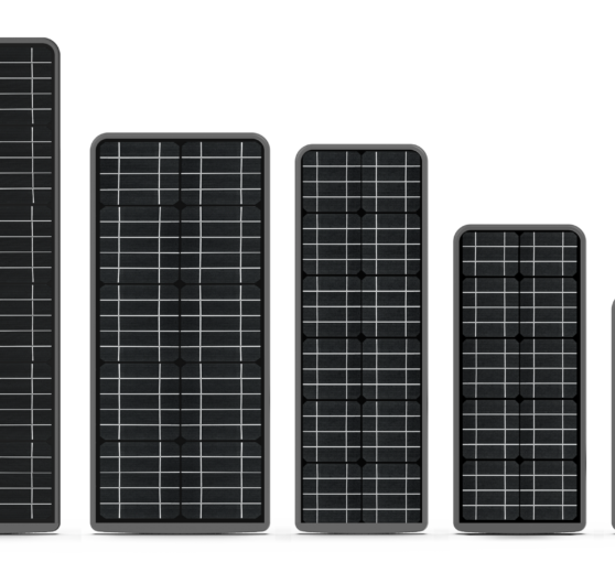 Solar panels in multiple sizes