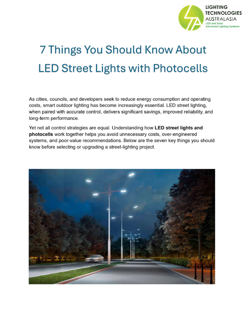 7 Things You Should Know About LED Street Lights with Advanced Photocells cover