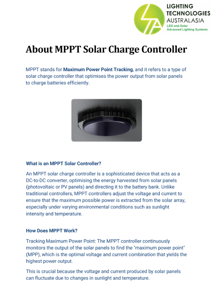 About MPPT Solar Charge Controller cover