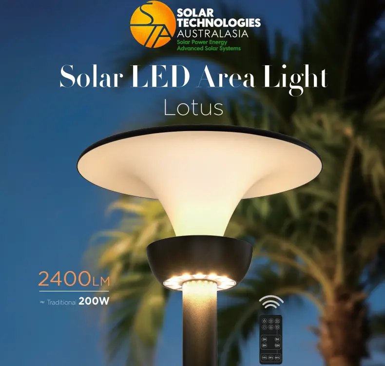 STA Lotus Solar LED Area Light cover