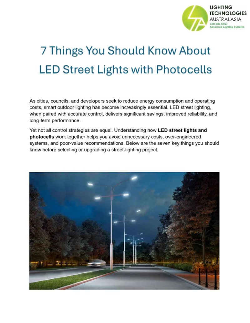 7 Things You Should Know About LED Street Lights with Advanced Photocells cover