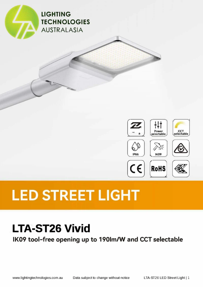 LTA-ST26 Vivid Specification cover