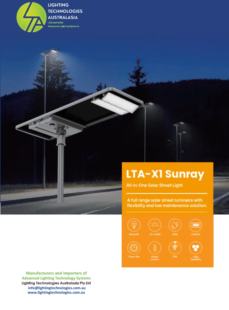 LTA X1 Sunray LED Solar Urban Light cover